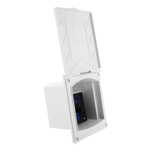 Caja de entrada de corriente exterior IP44 de ABS y enchufe doble de 16A para uso al aire libre