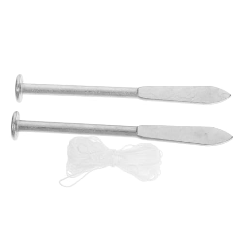 PartyKindom Herramienta para colocación de ladrillos para alineación precisa y nivelación con clavos de línea para proyectos de albañilería y carpintería miniatura 1