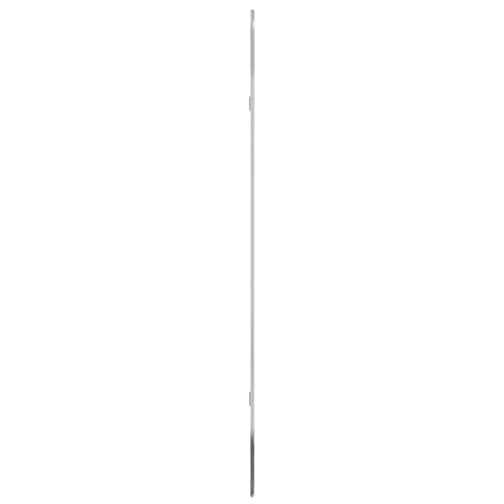 Wandspiegel silbern oval 100x45 cm mit PVC-Rahmen, Glas 4 mm, für Badezimmer Schlafzimmer Wohnzimmer Flur, Montage an Wand, klarer Kosmetikspiegel für Deko und Rasur