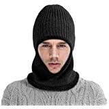 Komene Kint Winter Hats, 3-in-1 Cold Weather Beanie with Flexible Neck Guard,Riding Hat for Outdoor Sports Cycling Motorcycle Ski