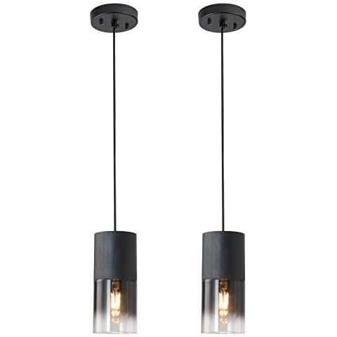 LINSEEDS 2-Pack Black Pendant Light Fixtures Cover