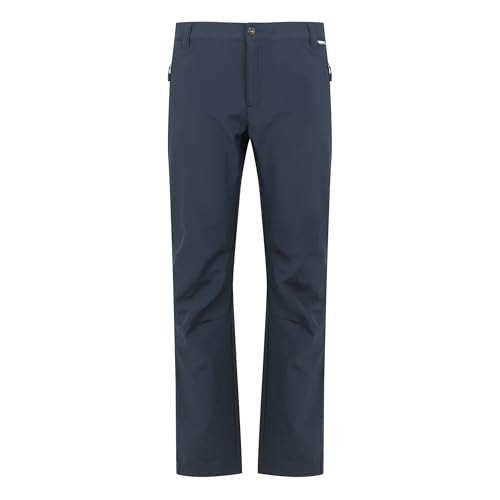 Regatta Geo Softshell II - Pantalones para Hombre, Azul Marino, 34W