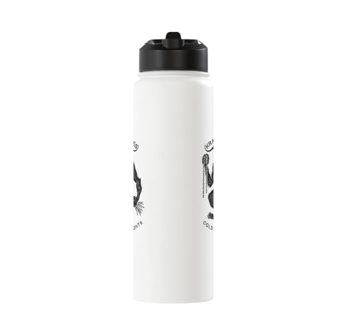 Funny Krampus German Christmas Dark Gothic Gothmas Stainless Steel Insulated Water Bottle – vue 2