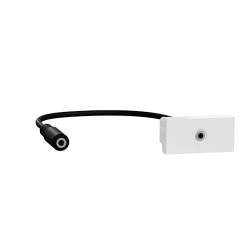 Prise mini jack Schneider Unica pour brancher un smartphone sur vos enceintes encastrées