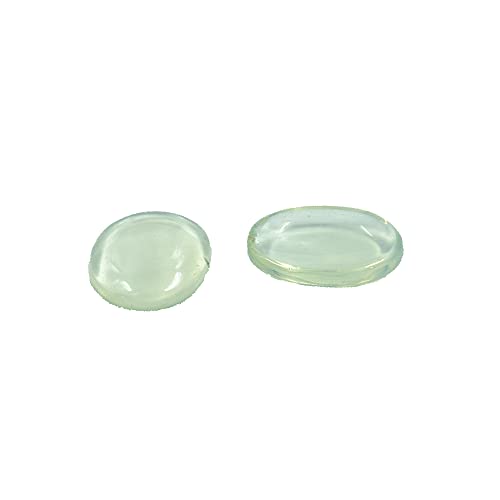 Pierre précieuse ovale en quartz transparent anti-anxiété x2