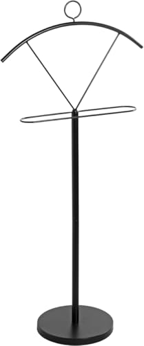 HAKU Möbel aparcacoches negro, metal, metal - Dim.: AN 51 cm x AL 117 cm x P 28 cm, Estilo: Moderno
