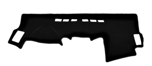 Para Toyota Para Hilux SW4 Para Fortuner 2005-2015 Cubierta Protectora Almohadilla Tablero Parasol Alfombra Accesorios Cubierta Tablero Almohadilla Evitar Luz(Black Edge,LHD)