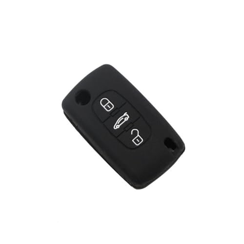 Etui de clé voiture 3 boutons silicone antidérapant Peugeot Citroën