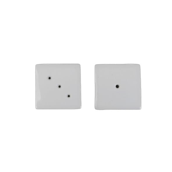 Holst Porzellan Quader - Juego de salero y pimentero (porcelana)