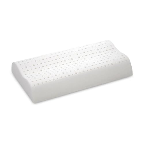 Letti Moderni Almohada de látex, almohada anatómica, 38 x 60, 38 x 80, 38 x 135 12 cm, altura 12 cm, (38 x 135 x 12 cm)