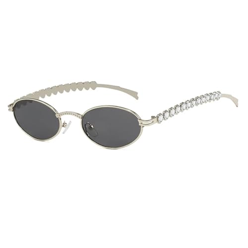 Lunettes de soleil strass luxe pour femme au style vintage et finitions diamants