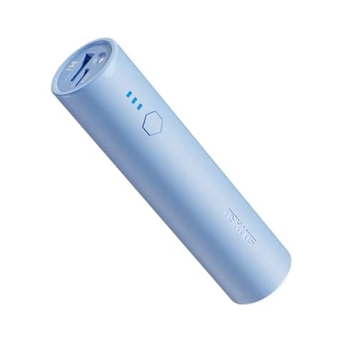 SIXTHGU S03 Portable Charger, Small Power Bank External Battery Pack, 5000mAh, Pocket Size, Juice Style, USB-C Output for iPhone 15/14/13/12/11, iPad, Samsung Galaxy, Android Phone - (Blue) Cover