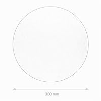 Licht-Erlebnisse Indirekte Wandleuchte Metall Ø 30 cm rund flach Weiß G9 Wandlampe innen Wohnzimmer Flur – Ansicht 8