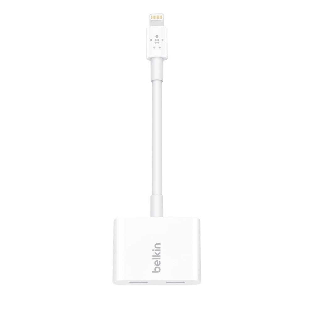Belkin Lightning iPhone Audio & Charger Rockstar, White, Auxiliary, Lightning