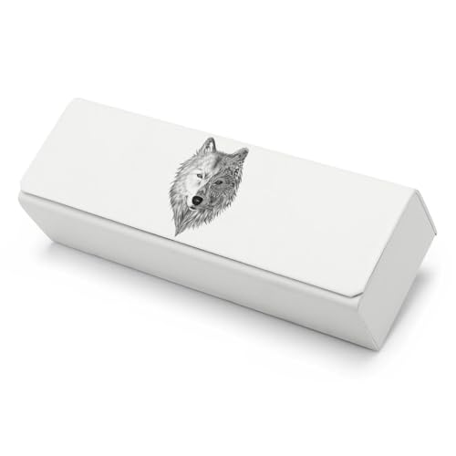 Étui à lunettes de soleil loup gris parfait pour vos sorties