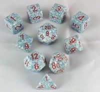 Koplow Games Air Elemental Polyhedral Dice Set - 10pc Set in Tube