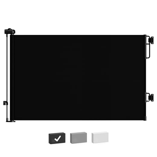 Cumbor Retractable Baby Gates for Stairs, Mom Choice Award Winner-55 Wide Mesh Dog Gate for Doorways, 34" Tall Easy to Use Pet Fence for The House, Toddler Safety Essentials Indoor&Outdoor, Black