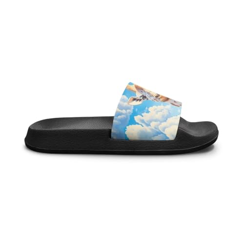 Image of Unisex Slides for Girls Boys Comfortable Slippers Slides Non-slip Shower Shoes House Fashion Thick for Indoor & Outdoor Gifts