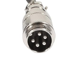 #US GX16 5 Pins Male/Female Head Aviation Socket Contor Electrical Cable 2m