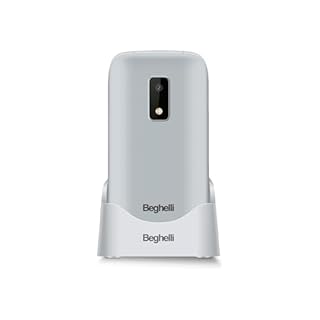 Beghelli Telefono Salvavita per Anziani, Salvalavita Phone SLV30N-GPS Plus Ecodesign - Telefono Tasti Grandi e Pulsante di Emergenza SOS, Sistema di Allarme, per Anziani e Disabili, GPS/Wi-Fi (Grigio)