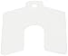 PVC (Polyvinyl Chloride) Slotted Shim, Matte, 0.0075