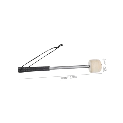 SUPVOX 4 piezas de baquetas ergonómicas de acero con mazas para control preciso del sonido, duraderas y cómodas para bombos de marcha y uso en presentaciones miniatura 2