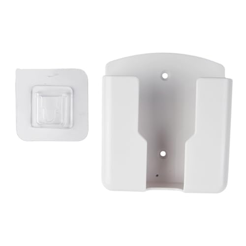 CashMuch Soporte de pared para mando a distancia para AC, caja de almacenamiento de ABS blanca con diseño compacto, organizador de montaje en pared para uso doméstico, 6,5 x 4 cm