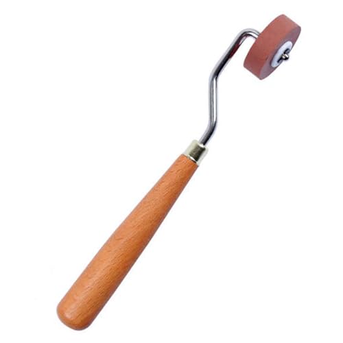 Art Rollers Rubber Ink Roller Applicator for Arts Crafts Ink Printmaking Block Stamping Printing with Wooden Handle for DIY Craft Art Ink Paint Block Stamping Printmaking Wallpaper 1cm