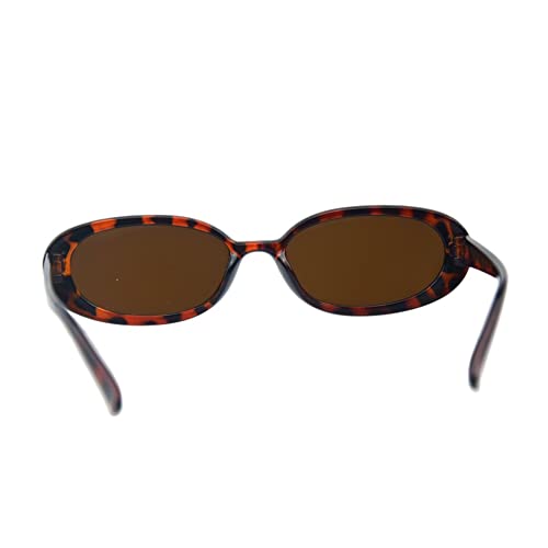 Image of Shiratori Women's Retro Oval Holiday Sunglasses Non-polarized UV400