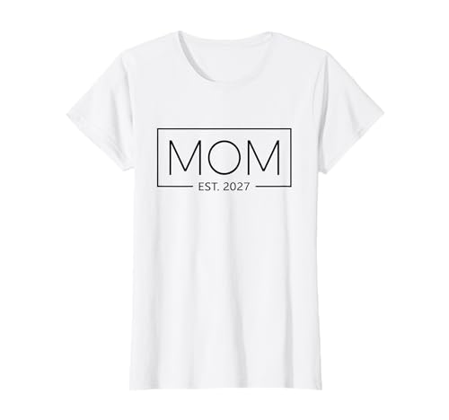 New Mom 2027 Mommy 2027 Mother 2027 Mom Est. 2027 T-Shirt