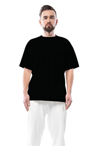 Image of Men's Zodiac Sign Printed Oversized Cotton T-Shirt