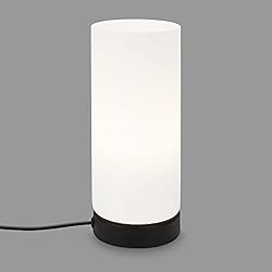 Lamparas De Mesa Tedi Briloner - Lámpara de mesa (incluye interruptor de cable, 1 bombilla E14, máx. 25 W, 100 x 250 mm), color blanco y negro