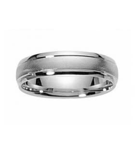 Alliance Mariage Or Blanc 9k PAELYS Éclat Durable et Finition Prestigieuse 5 mm
