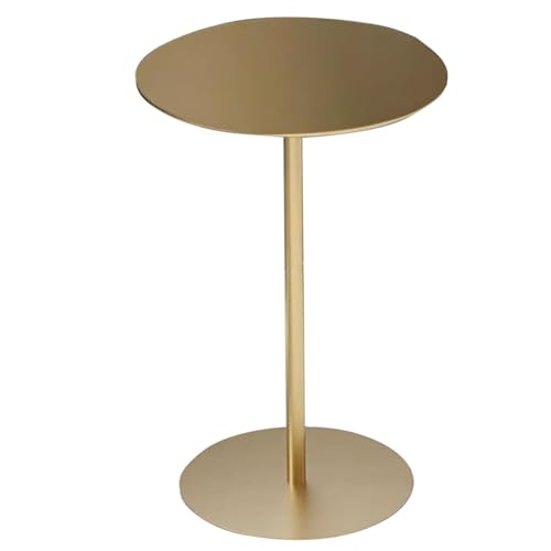 Table de bistrot en fer ronde 48x72 cm avec base robuste pour salle à manger et extérieur - 2