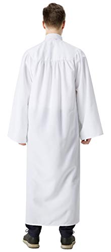 IvyRobes Adults Matte Choir Robes for Church Baptism Judge Graduation Gown Confirmation Officiant Pastor Costume