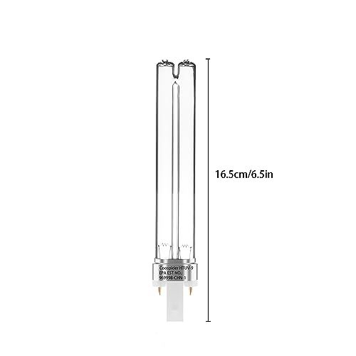 Image of coospider-repta 4 Pack 9 WATT UVC PL-S9 /TUV G23 Base Replacement UV Light Bulb for Outdoor Pond Clarifier Compatible with JUP-01 UVE9 CF400 CF500 UVCP-9 UV Light for Aquarium