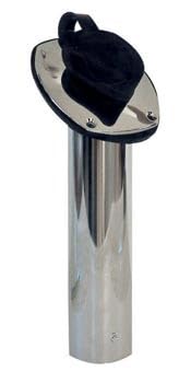 RODHOLDER CHR ANGLED FLUSH MOUNT C/W CAP