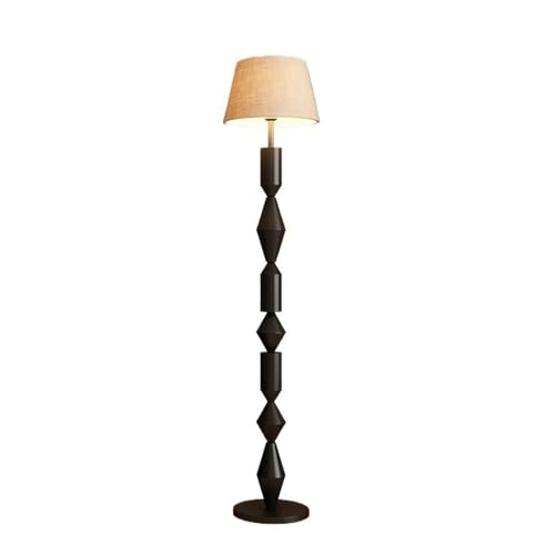 FZL02068LM Lampara de Pie Lámpara de pie negra for sala estar, junto al sofá, estudio, oficina, dormitorio, lámpara vertical con pantalla Floor Lamp