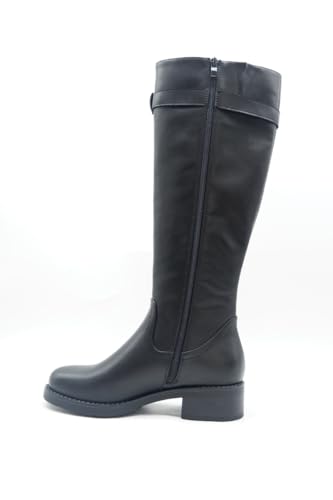 Women's Round Toe Knee-High Boots with Zipper - Comfortable & Stylish4