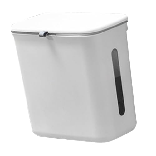 Caneca de basura doble para cocina blanca