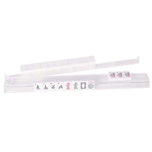 Mahjong All-in-One Rack y Tapete con 3 Dados, Azul miniatura 4