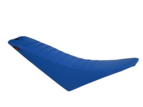 Housse de selle Husaberg FS650 2005 bleu réparer skaï déchiré avec couture bleue