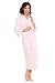 Women's Luxury Terry Cloth Bathrobe - Bamboo Viscose Robe by Texere (Ecovaganza, Barely Pink, 2X/3X) Romantic Valentines for Her WB0101-BPN-2X3X