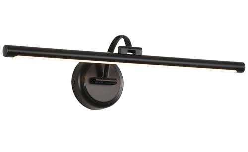 23.62 Inch Dimmable Lights For Pictures On Wall Hard Wired Gallery Light Modern Metal Artwork Wall Lamps, Warm White Picture Lights with Single Swing Arm Art Display Light For Paintings Portrait