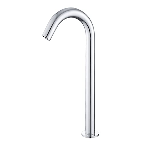 Phefop Automatic Sensor Tap, Infrared Touchless Kitchen Bathroom Sink Faucet with Control Box, G1/2in Thread Cold Water Valve, Battery Powered for Home & Commercial (Battery-Powered-high-end)