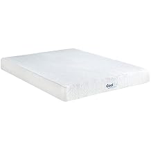 COOL GEL Memory Foam 8-Inch Mattress, CertiPUR-US Certified, Mattress in a Box, Queen, White Full