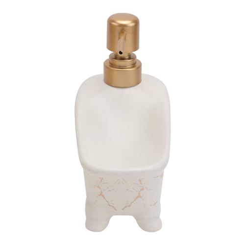 PRETYZOOM 1Pc Pressing Type Lotion Storage Bottle Refillable Hand Soap Dispenser for Liquid Soap Shampoo Essential Oils Stylish Marble Design for Bathroom Use
