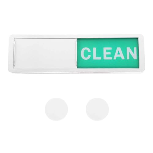 FOMIYES Letrero Magnético en ABS para Lavavajillas y Color Plata, Diseño Único y Conveniente Varios Estilos para Limpieza Diaria en Hogar y Oficina Varios Estilos