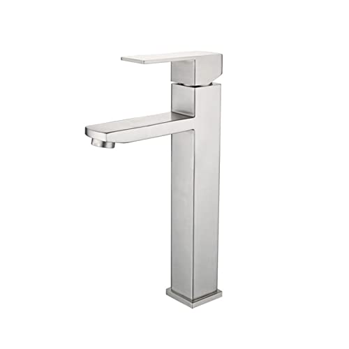 Mitigeur de lavabo à poignée unique avec réglage précis chaud et froid noir