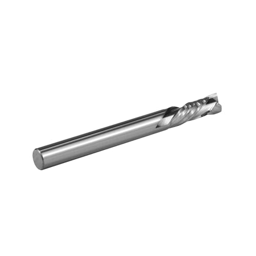 Image of Square End Mill JESTUOUS Carbide 2 Spiral Flute Drill Bits 3 /8 inch Shank Dia.1-1 /4 inch Cut Length for Wood,1 Piece